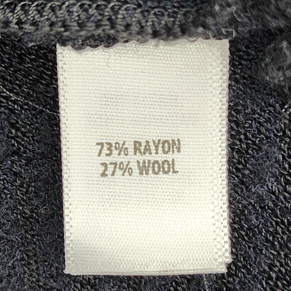 St. John Separates Black Heavy Knit 3/4 Sleeve Open Front Sweater Size Large - Picture 3 of 4